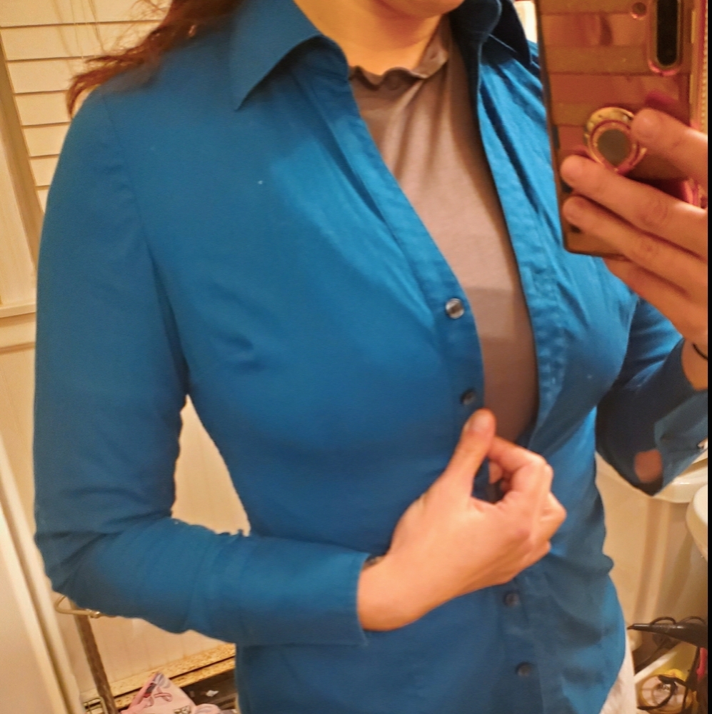 EXPRESS fitted button down (xs)